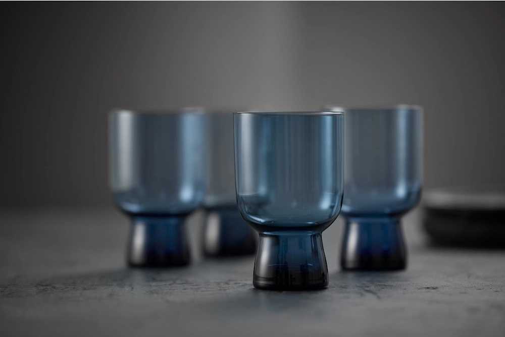 Lyngby Glas Sklenice na vodu Sorrento 30 cl (4 ks) Blue