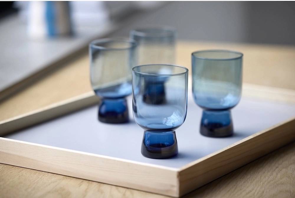 Lyngby Glas Sklenice na vodu Sorrento 30 cl (4 ks) Blue