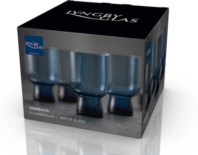 Lyngby Glas Sklenice na vodu Sorrento 30 cl (4 ks) Blue