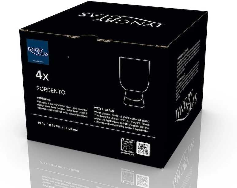 Lyngby Glas Sklenice na vodu Sorrento 30 cl (4 ks) Green