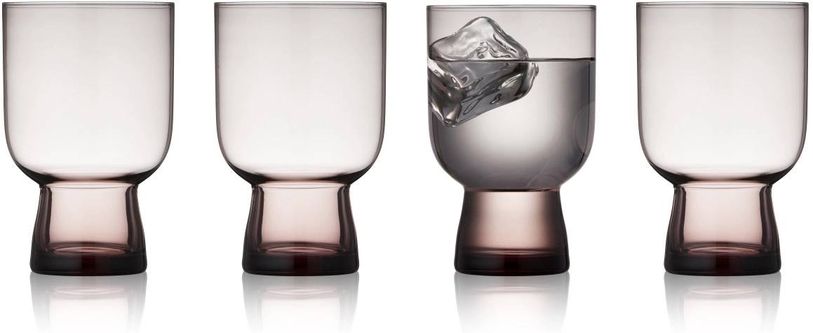 Lyngby Glas Sklenice na vodu Sorrento 30 cl (4 ks) Pink