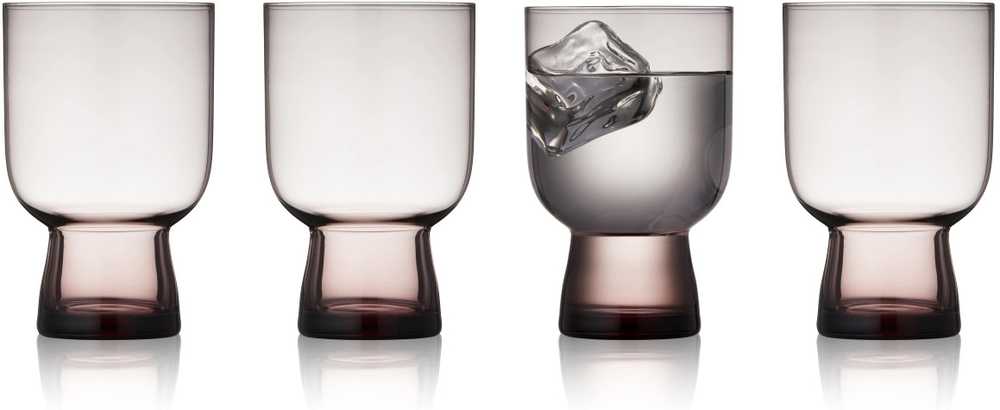 Lyngby Glas Sklenice na vodu Sorrento 30 cl (4 ks) Pink