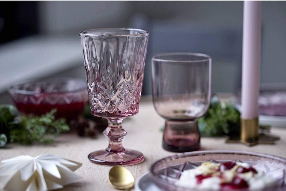 Lyngby Glas Sklenice na vodu Sorrento 30 cl (4 ks) Pink