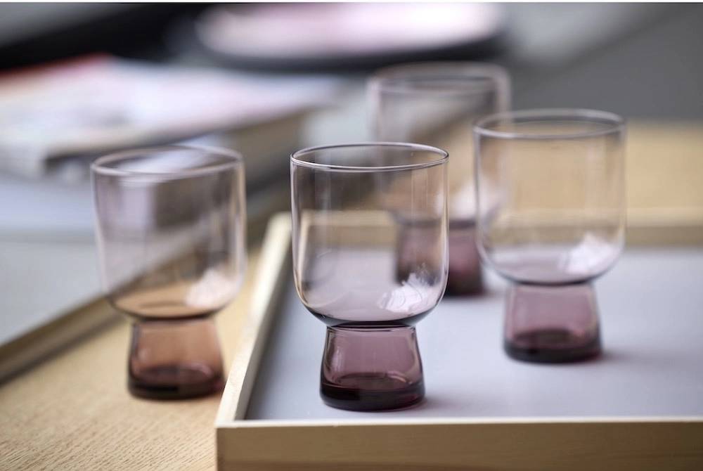 Lyngby Glas Sklenice na vodu Sorrento 30 cl (4 ks) Pink
