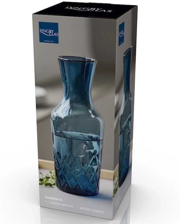 Lyngby Glas Karafa na vodu Sorrento 1l Blue