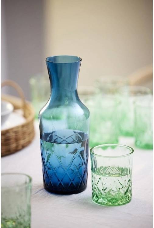 Lyngby Glas Karafa na vodu Sorrento 1l Green