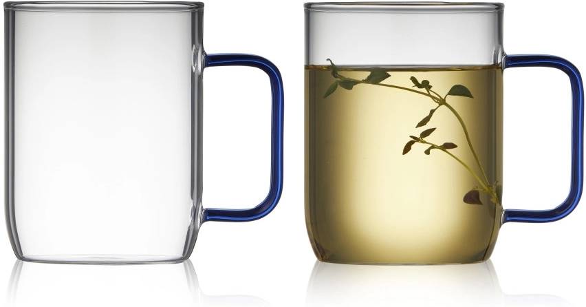 Lyngby Glas Skleněný hrnek Torino 40 cl (2 ks) Blue