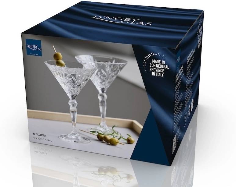 Lyngby Glas Koktejlové sklenice Melodia 21 cl (4 ks)