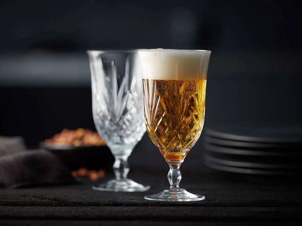 Lyngby Glas Sklenice na pivo Melodia 40 cl (4 ks)
