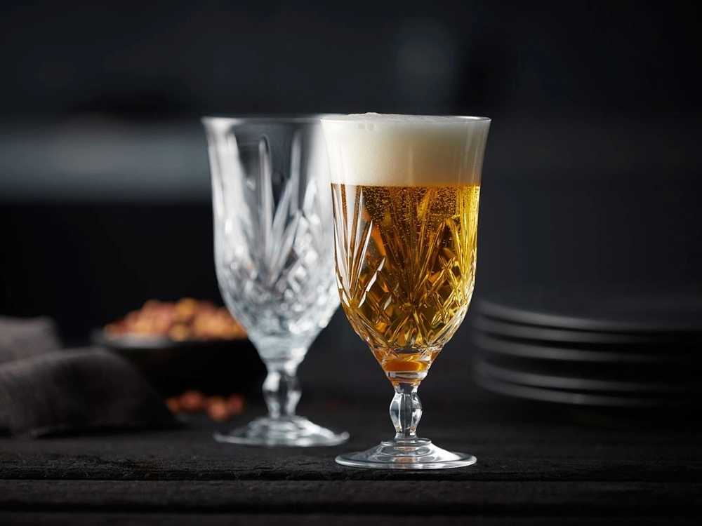 Lyngby Glas Sklenice na pivo Melodia 40 cl (4 ks)