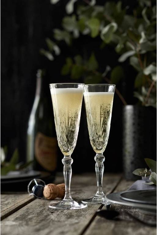 Lyngby Glas Sklenice na šampaňské Melodia 16cl (4 ks)