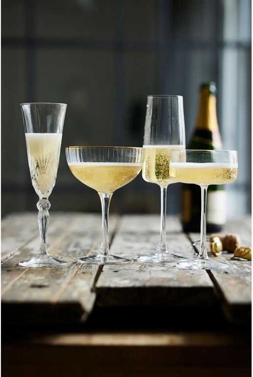 Lyngby Glas Sklenice na šampaňské Melodia 16cl (4 ks)