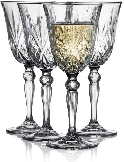 Lyngby Glas Sklenice na bílé víno Melodia (4 ks)