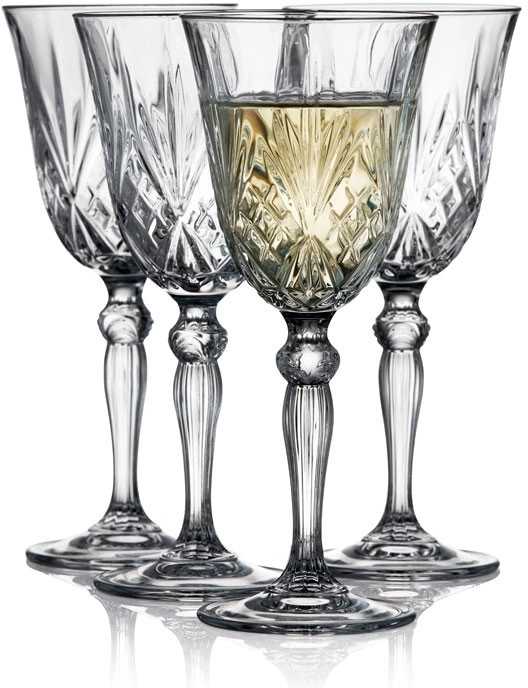 Lyngby Glas Sklenice na bílé víno Melodia (4 ks)