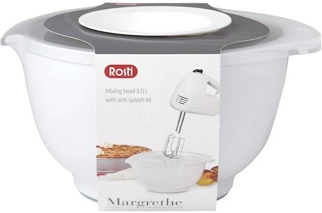 Rosti Kuchyňská mísa Margrethe s ochranným víčkem 3L White