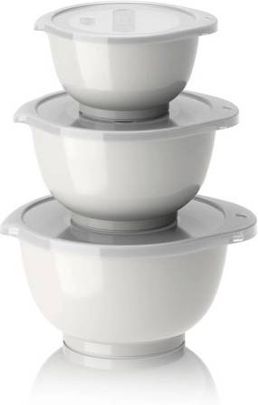 Rosti Sada kuchyňských mís Margrethe Mini 0,25+0,5+0,75L White