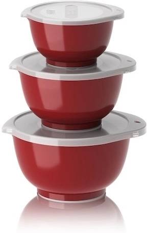 Rosti Sada kuchyňských mís Margrethe Mini 0,25+0,5+0,75L Red