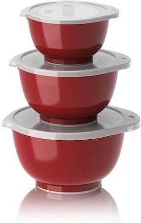 Rosti Sada kuchyňských mís Margrethe Mini 0,25+0,5+0,75L Red