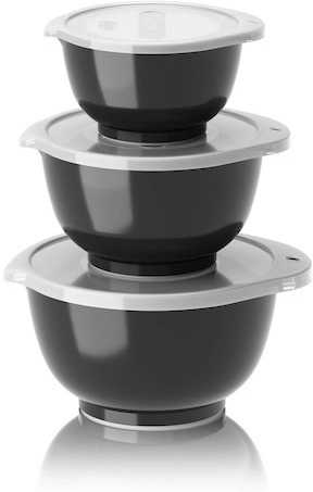 Rosti Sada kuchyňských mís Margrethe Mini 0,25+0,5+0,75L Black