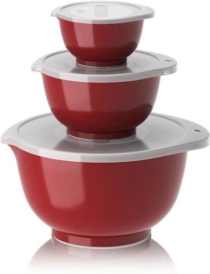 Rosti Sada kuchyňských mís 0,25+0,75+3L Red
