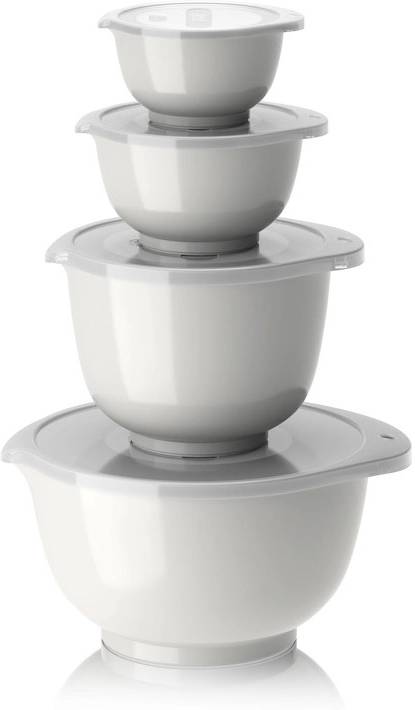 Rosti Sada kuchyňských mís Margrethe s víčky 0,25+0,5+1,5+3L White
