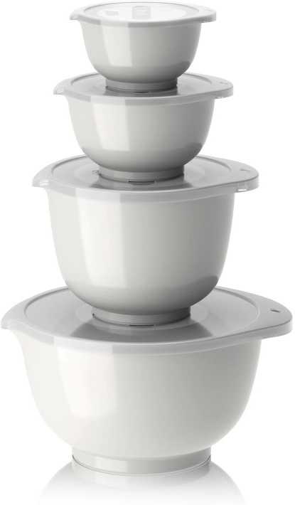 Rosti Sada kuchyňských mís Margrethe s víčky 0,25+0,5+1,5+3L White