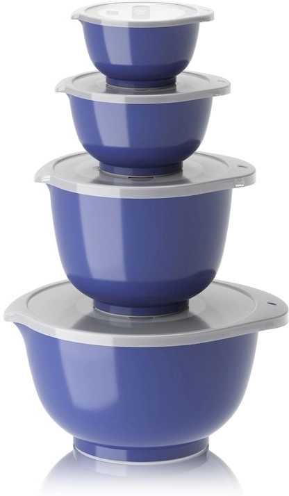 Rosti Sada kuchyňských mís Margrethe s víčky 0,25+0,5+1,5+3L Electric Blue