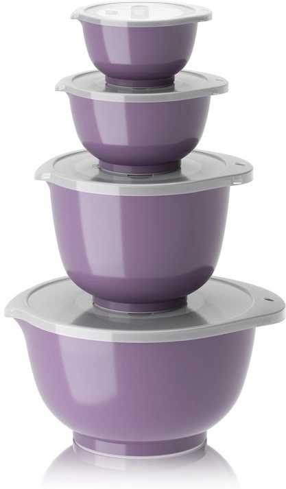 Rosti Sada kuchyňských mís Margrethe s víčky 0,25+0,5+1,5+3L Lavender