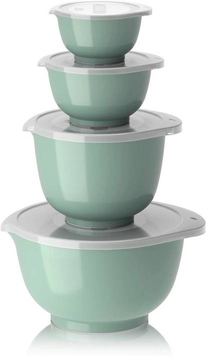 Rosti Sada kuchyňských mís Margrethe s víčky 0,25+0,5+1,5+3L Nordic Green