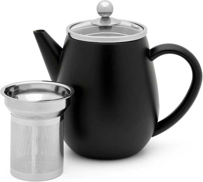 Bredemeijer Dvoustěnná konvička na čaj Duet Eva 0,5l černá