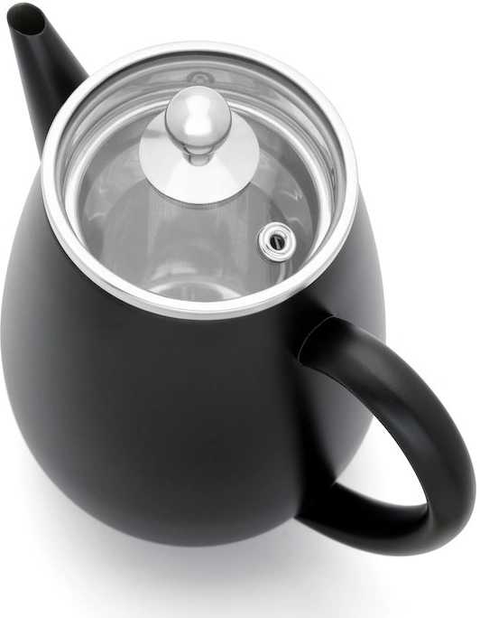 Bredemeijer Dvoustěnná konvička na čaj Duet Eva 0,5l černá