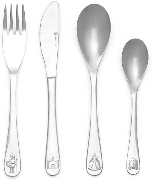 Zilverstad Dětská sada příborů Rytíři a princezny (4ks)