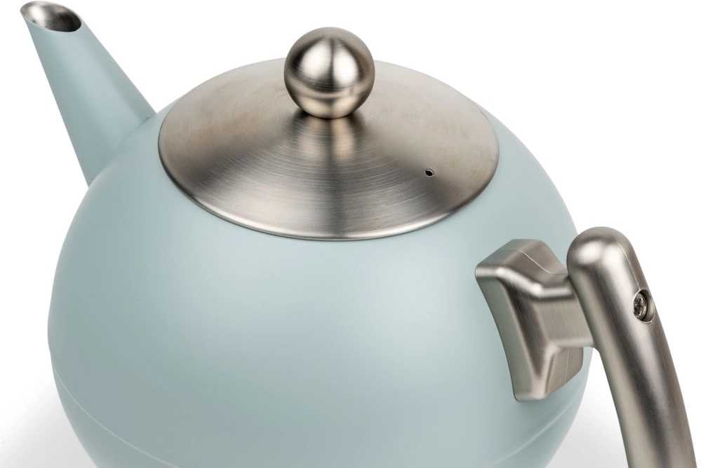 Bredemeijer Dvoustěnná konvička na čaj Duet Bella Ronde 1,2L Light Blue