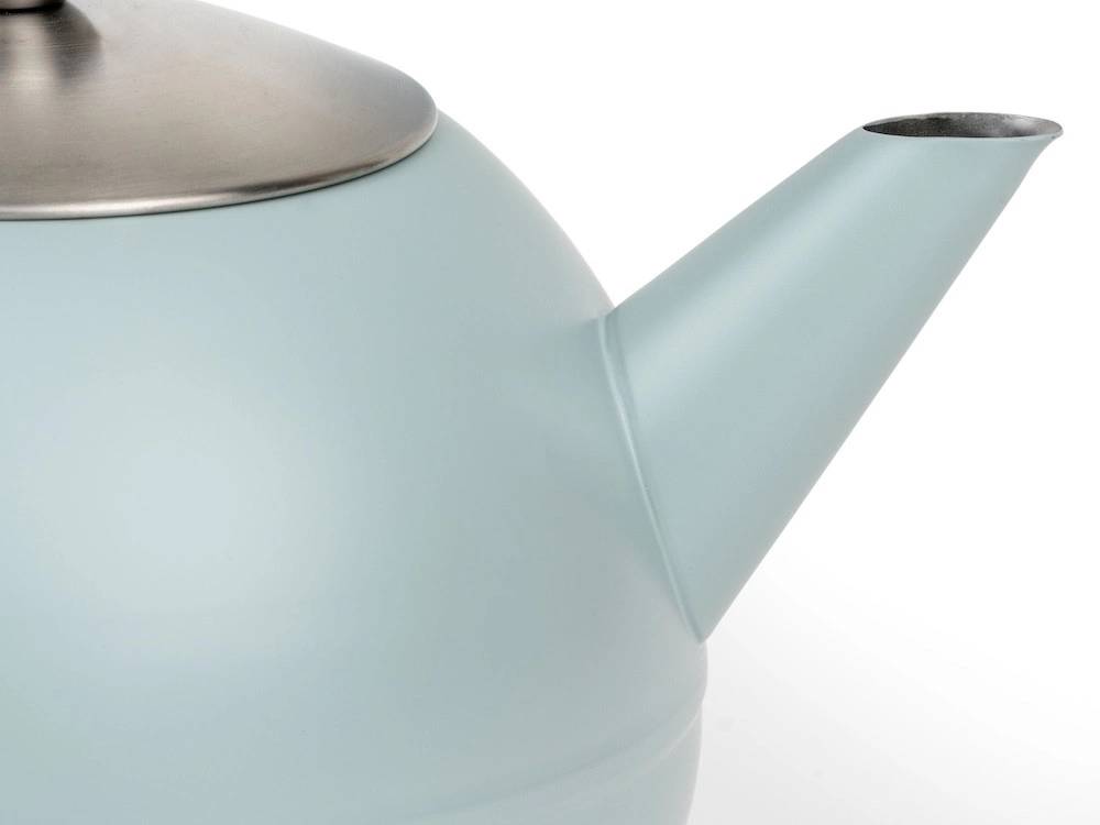 Bredemeijer Dvoustěnná konvička na čaj Duet Bella Ronde 1,2L Light Blue