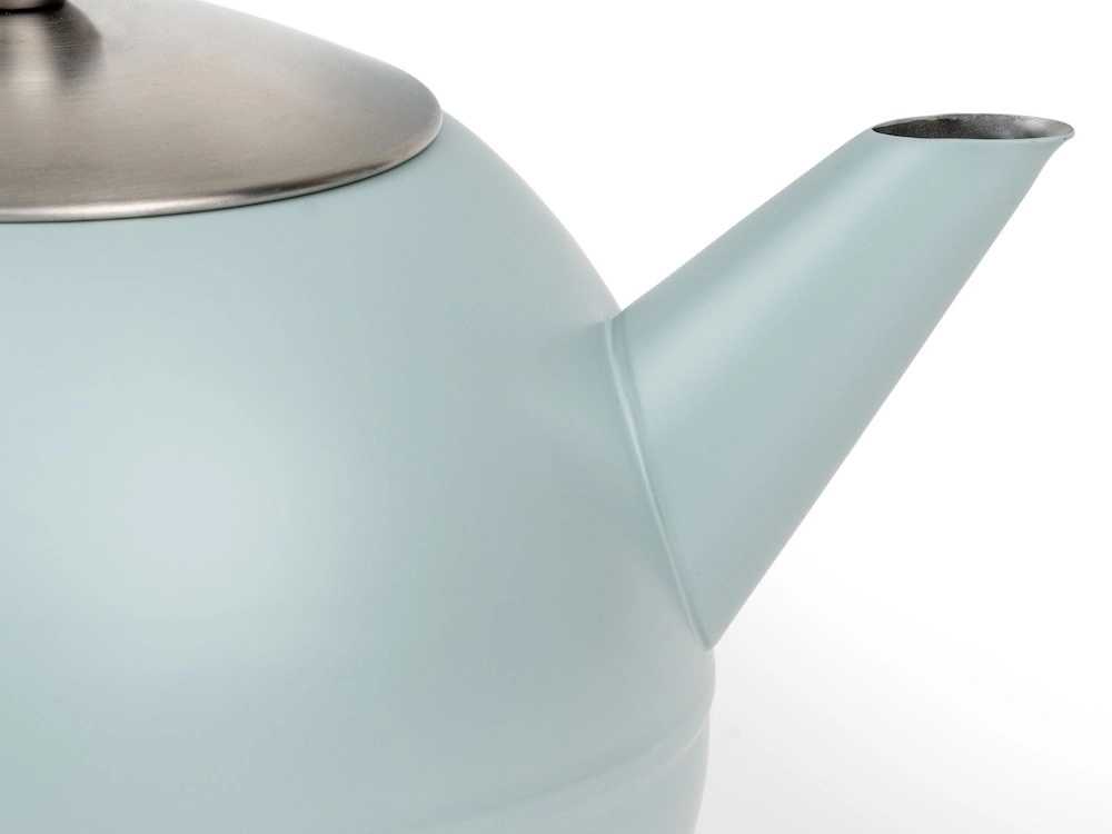 Bredemeijer Dvoustěnná konvička na čaj Duet Bella Ronde 1,2L Light Blue