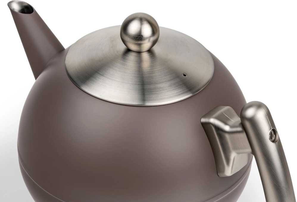 Bredemeijer Dvoustěnná konvička na čaj Duet Bella Ronde 1,2L Aubergine