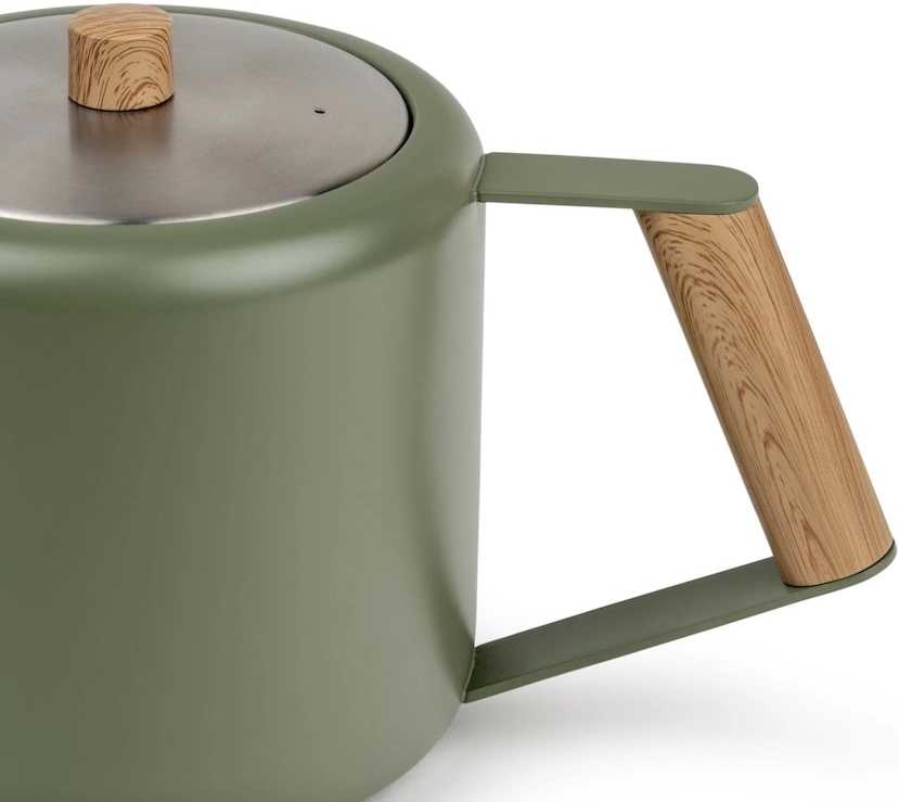 Bredemeijer Dvoustěnná konvička na čaj Duet Boston 1,1L Army Green