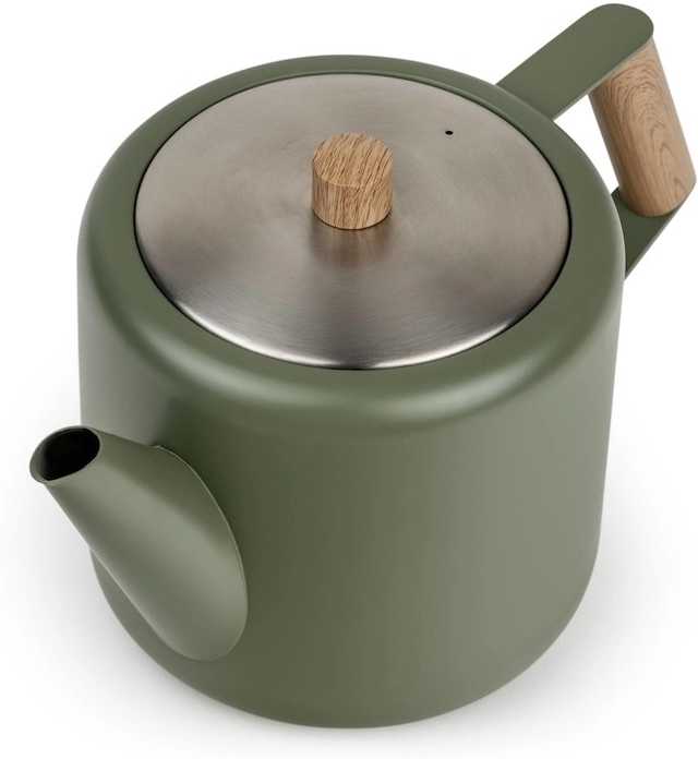 Bredemeijer Dvoustěnná konvička na čaj Duet Boston 1,1L Army Green