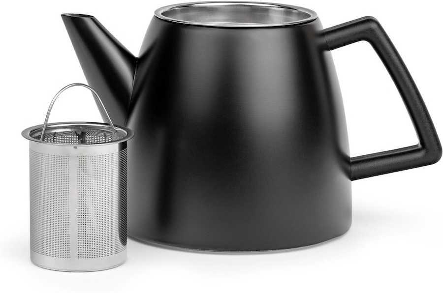 Bredemeijer Dvoustěnná konvička na čaj Duet Odense 1,1L Black