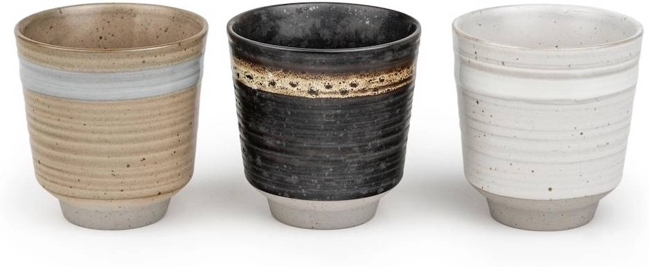 Bredemeijer Kameninové hrnky Jari (3ks) 200 ml