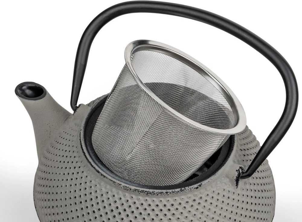 Bredemeijer Litinová konvička na čaj Jang 0,8L, šedá