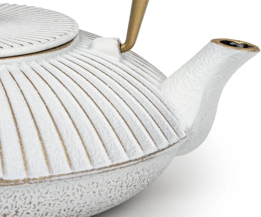 Bredemeijer Litinová konvička na čaj Linhai 1,1L, White