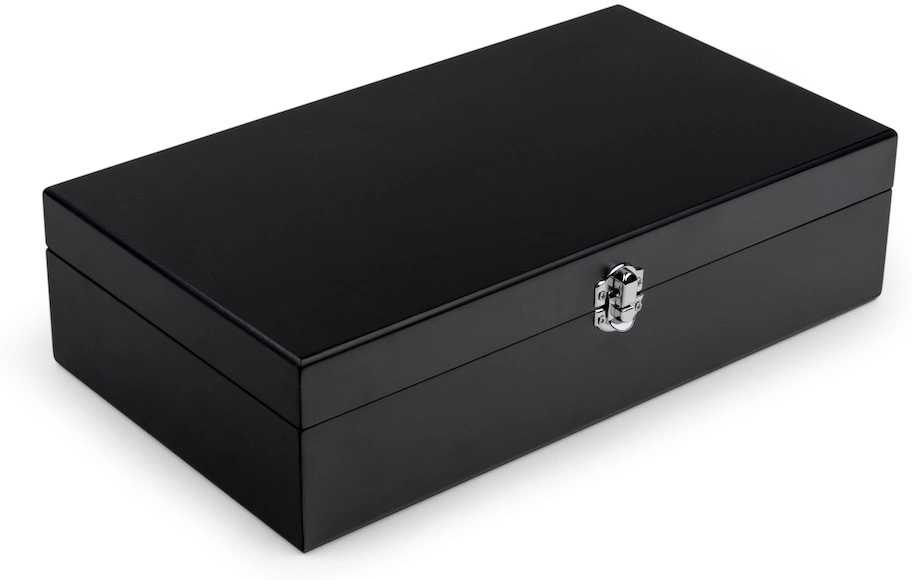 Bredemeijer Krabička na čaj Black (2 dózy na sypaný čaj + odměrka 4 sítka )