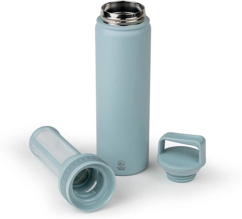 Leopold Vienna Dvostěnná termoláhev na přípravu Cold Brew Moshi Mint 600ml