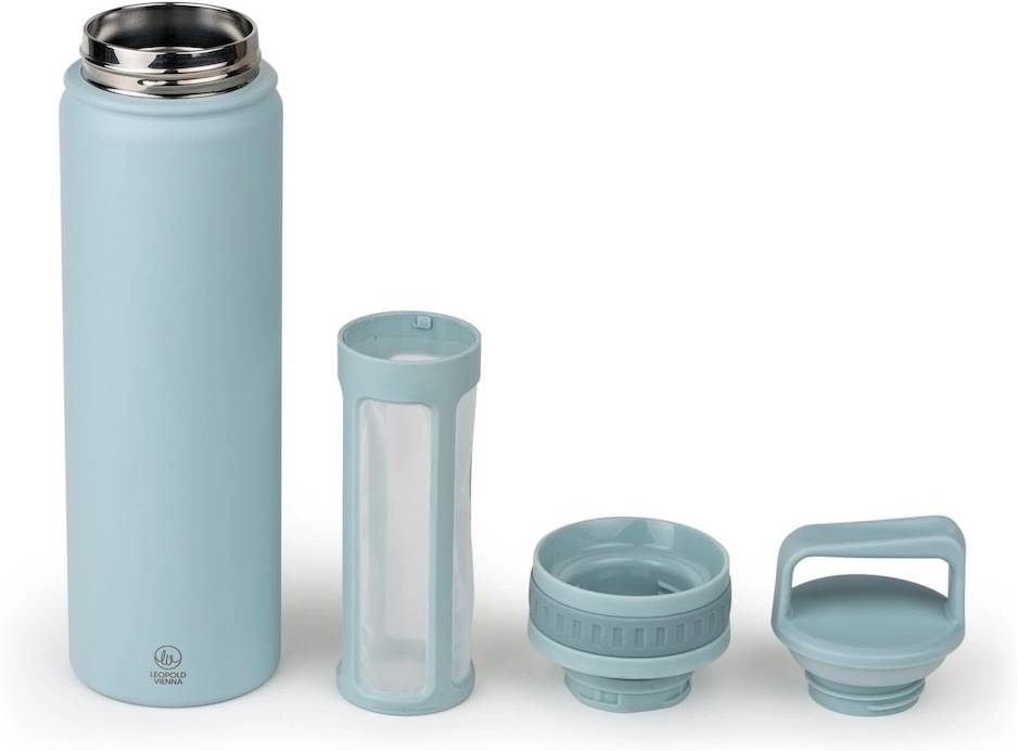 Leopold Vienna Dvostěnná termoláhev na přípravu Cold Brew Moshi Mint 600ml