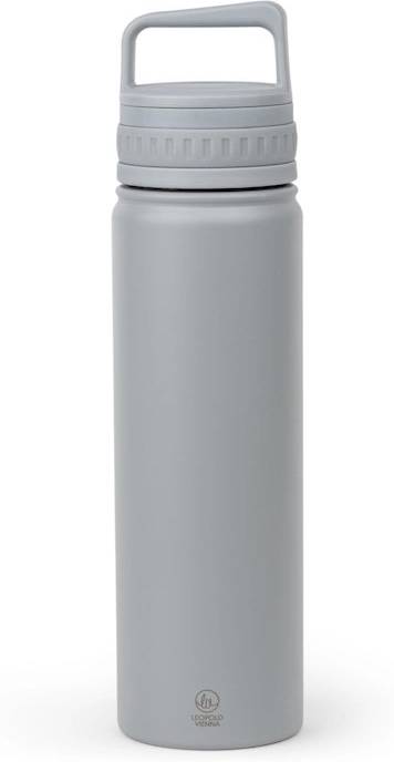 Leopold Vienna Dvostěnná termoláhev  na přípravu Cold Brew Moshi Grey 600ml