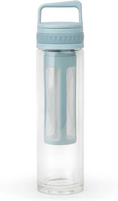 Leopold Vienna Dvostěnná skleněná termoláhev  na přípravu Cold Brew Moshi Mint 600ml