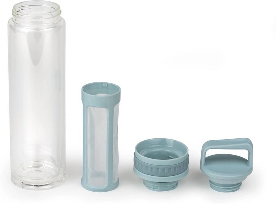 Leopold Vienna Dvostěnná skleněná termoláhev na přípravu Cold Brew Moshi Mint 600ml