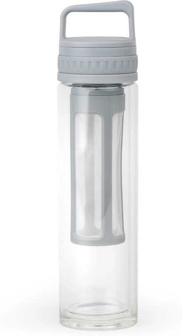 Leopold Vienna Dvostěnná skleněná termoláhev  na přípravu Cold Brew Moshi Grey 600ml
