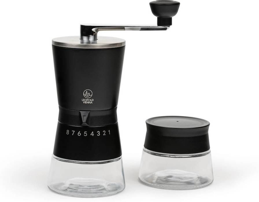 Leopold Vienna Kávový mlýnek Bologna Black (dárková sada)